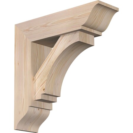 Ekena Millwork Imperial Traditional Smooth Bracket w/ Offset Brace, Douglas Fir, 7 1/2"W x 26"D x 26"H BKT0806X26X26IMP01SDF